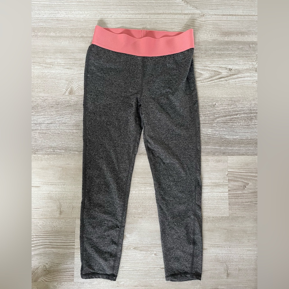 Charcoal and Coral Leggings